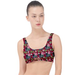 Vintage Can Floral Red The Little Details Bikini Top by snowwhitegirl