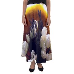Tulips 1 2 Flared Maxi Skirt by bestdesignintheworld