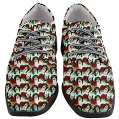 Vintage Hippie Girl Pattern Blue Women Heeled Oxford Shoes by snowwhitegirl