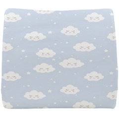 Kawaii Cloud Pattern Seat Cushion by Valentinaart