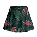 Tropical Flowers Pattern Tekstura Fon Background Pattern Mini Flare Skirt View1