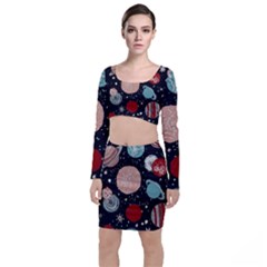 Space Galaxy Pattern Top And Skirt Sets by Vaneshart
