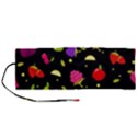 Vector Seamless Summer Fruits Pattern Colorful Cartoon Background Roll Up Canvas Pencil Holder (M) View1