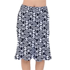 Graphic Design Decoration Abstract Seamless Pattern Short Mermaid Skirt by Vaneshart