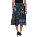 Mixed Background Patterns Perfect Length Midi Skirt View2