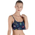 Memphis Seamless Patterns Abstract Jumble Textures Layered Top Bikini Top  View1