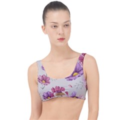 Vector Hand Drawn Cosmos Flower Pattern The Little Details Bikini Top by Sobalvarro