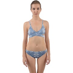 Boho Pattern Style Graphic Vector Wrap Around Bikini Set by Sobalvarro