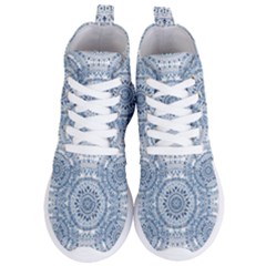 Boho Pattern Style Graphic Vector Women s Lightweight High Top Sneakers by Sobalvarro
