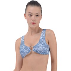Boho Pattern Style Graphic Vector Ring Detail Bikini Top by Sobalvarro