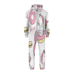 Unicorn Seamless Pattern Background Vector (1) Hooded Jumpsuit (kids) by Sobalvarro