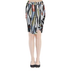 Borastapeter Scandinavian Designers Midi Wrap Pencil Skirt by Sobalvarro