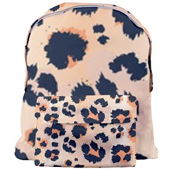 Leopard Pattern Funny Drawing Seamless Pattern Giant Full Print Backpack by Vaneshart