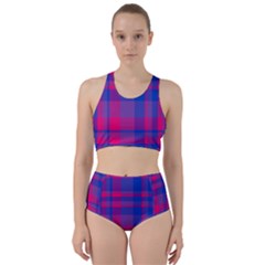 Bisexual Plaid Racer Back Bikini Set by NanaLeonti