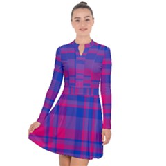 Bisexual Plaid Long Sleeve Panel Dress by NanaLeonti