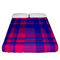 Bisexual Plaid Fitted Sheet (california King Size) by NanaLeonti