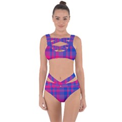 Bisexual Plaid Bandaged Up Bikini Set  by NanaLeonti