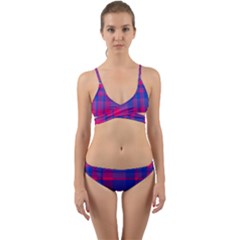 Bisexual Plaid Wrap Around Bikini Set by NanaLeonti