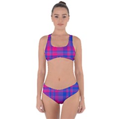 Bisexual Plaid Criss Cross Bikini Set by NanaLeonti