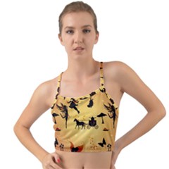 Cute Fairy Tal Pattern Mini Tank Bikini Top by FantasyWorld7