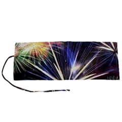 Fireworks Rocket Night Lights Roll Up Canvas Pencil Holder (s) by HermanTelo