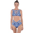 Indigo Hexagons Bandaged Up Bikini Set  View1
