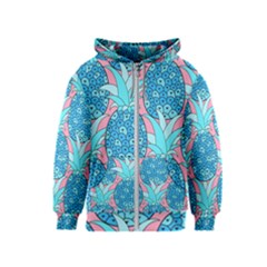 Pineapples Kids  Zipper Hoodie by Sobalvarro