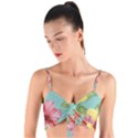 Hibiscus Woven Tie Front Bralet View1