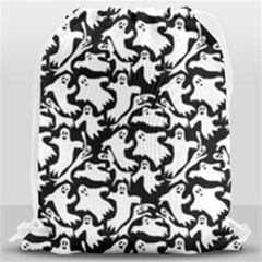 Ghosts Drawstring Bag (large) by bloomingvinedesign