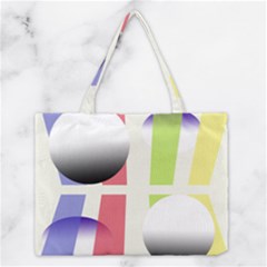 Retro Sphreres And Lines Medium Tote Bag by snowwhitegirl