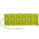 Carnation Pattern Yellow Roll Up Canvas Pencil Holder (M) View1