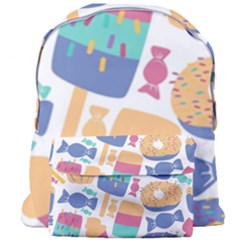 Icecream Pattern Pastel Sumer Giant Full Print Backpack by Vaneshart