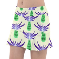 Thistles Purple Flora Flowering Tennis Skirt by Vaneshart
