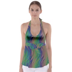 Texture Abstract Background Babydoll Tankini Top by Vaneshart