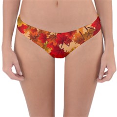 Wallpaper Background Autumn Fall Reversible Hipster Bikini Bottoms by Vaneshart