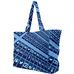 Apps Social Media Networks Internet Simple Shoulder Bag by Vaneshart