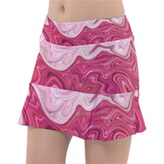 Liquid Marble Trending Abstract Paint Tennis Skirt by Vaneshart