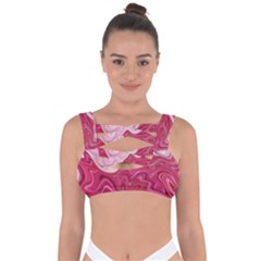 Liquid Marble Trending Abstract Paint Bandaged Up Bikini Top by Vaneshart