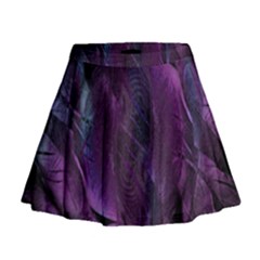 Abstract Form Pattern Texture Mini Flare Skirt by Vaneshart