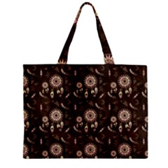 Wonderful Pattern With Dreamcatcher Zipper Mini Tote Bag by FantasyWorld7