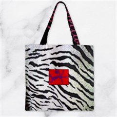 Striped By Traci K Zipper Grocery Tote Bag by tracikcollection