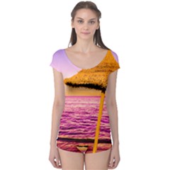 Pop Art Beach Umbrella  Boyleg Leotard  by essentialimage
