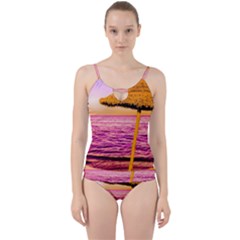 Pop Art Beach Umbrella  Cut Out Top Tankini Set by essentialimage