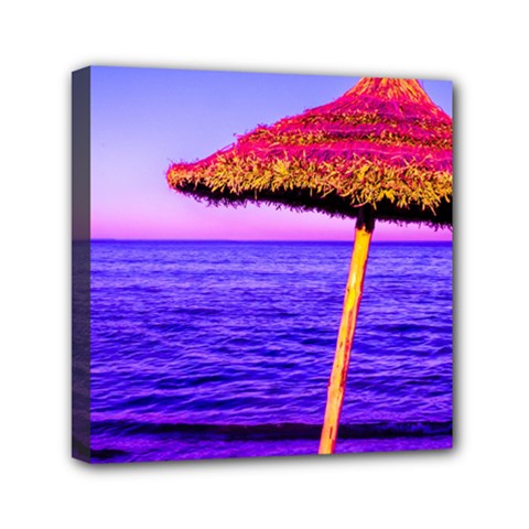 Pop Art Beach Umbrella  Mini Canvas 6  X 6  (stretched) by essentialimage