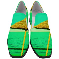 Pop Art Beach Umbrella  Women Slip On Heel Loafers by essentialimage