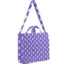 Purple  White  Abstract Pattern Square Shoulder Tote Bag View2