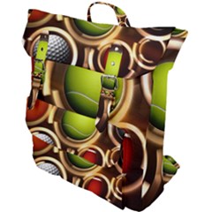 Sport Ball Tennis Golf Football Buckle Up Backpack by HermanTelo