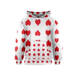 Heart Red Love Valentines Day Kids  Pullover Hoodie by HermanTelo