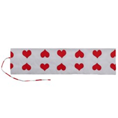 Heart Red Love Valentines Day Roll Up Canvas Pencil Holder (l) by HermanTelo