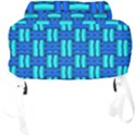 Pattern Graphic Background Image Blue Full Print Backpack View4